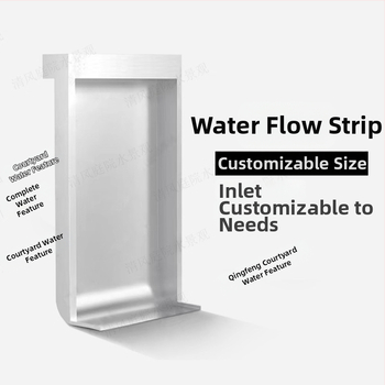 Fântână programabilă pentru iaz cu pești, cascadă pe perete, oțel inoxidabil 304, peisaj