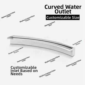 Fântână programabilă pentru iaz cu pești, cascadă pe perete, oțel inoxidabil 304, peisaj