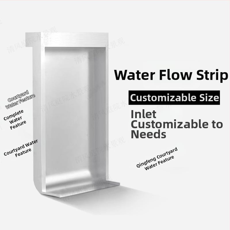 Programovateľná fontána pre jazierko s rybami, vodopád na stene, 304 nerezová oceľ, krajinný vodný prvok