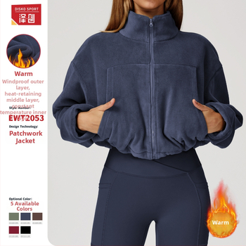 Női téli dzseki állógallérral, szélvédő, fleece béléssel, Oxford Velvet anyag