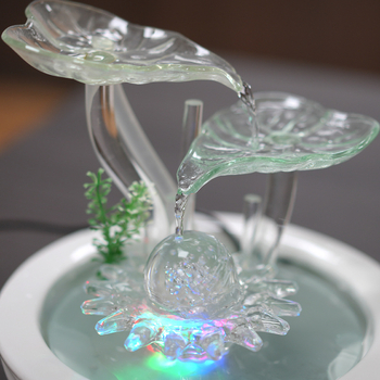 Asztali üvegkút Jóllét kereke, modern kínai stílus, testreszabható gyártás, polírozott felület, öntés