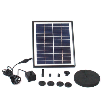 Fântână solară plutitoare pentru grădină – design peisaj plutitor, 12V 5W, jet combinat, ieșire de 8 mm, înălțime de ridicare 1,9 m