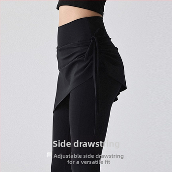 Γυναικείες Παντελόνες Yoga Bell Bottoms, Υψηλή Μέση, Γρήγορο Στέγνωμα, Πολυεστερικό Μίγμα 82.5% / Spandex 17.5%