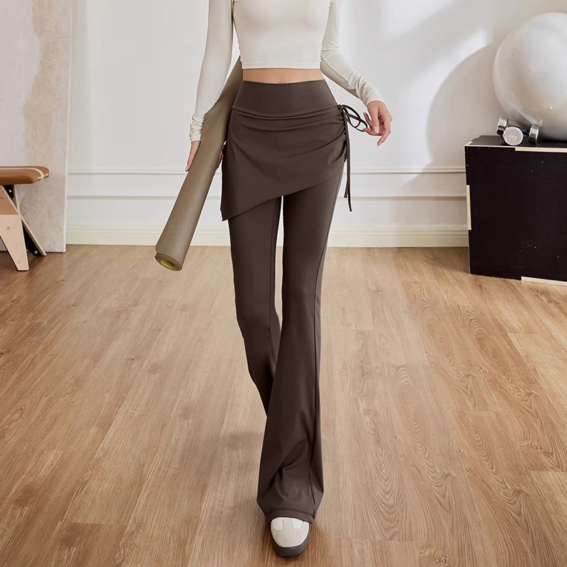 Γυναικείες Παντελόνες Yoga Bell Bottoms, Υψηλή Μέση, Γρήγορο Στέγνωμα, Πολυεστερικό Μίγμα 82.5% / Spandex 17.5%