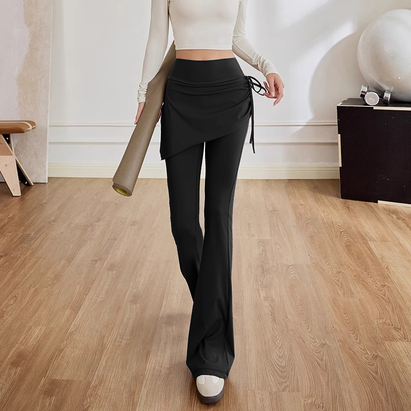 Γυναικείες Παντελόνες Yoga Bell Bottoms, Υψηλή Μέση, Γρήγορο Στέγνωμα, Πολυεστερικό Μίγμα 82.5% / Spandex 17.5%