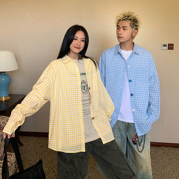 Férfi csíkos hosszú ujjú ing-zakó, lazított szabás, gépi mosás, 57,7% pamut