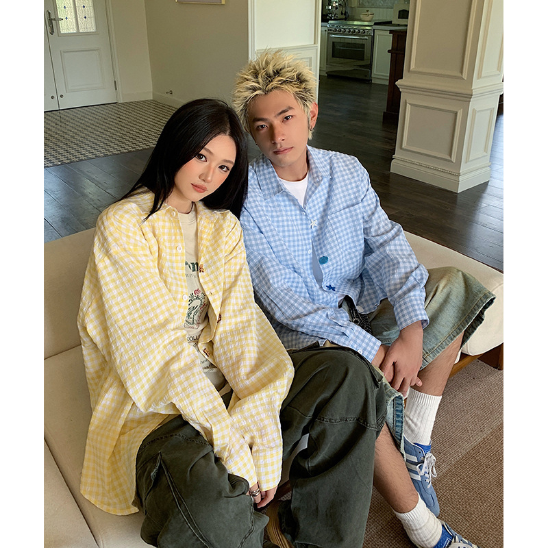 Férfi csíkos hosszú ujjú ing-zakó, lazított szabás, gépi mosás, 57,7% pamut