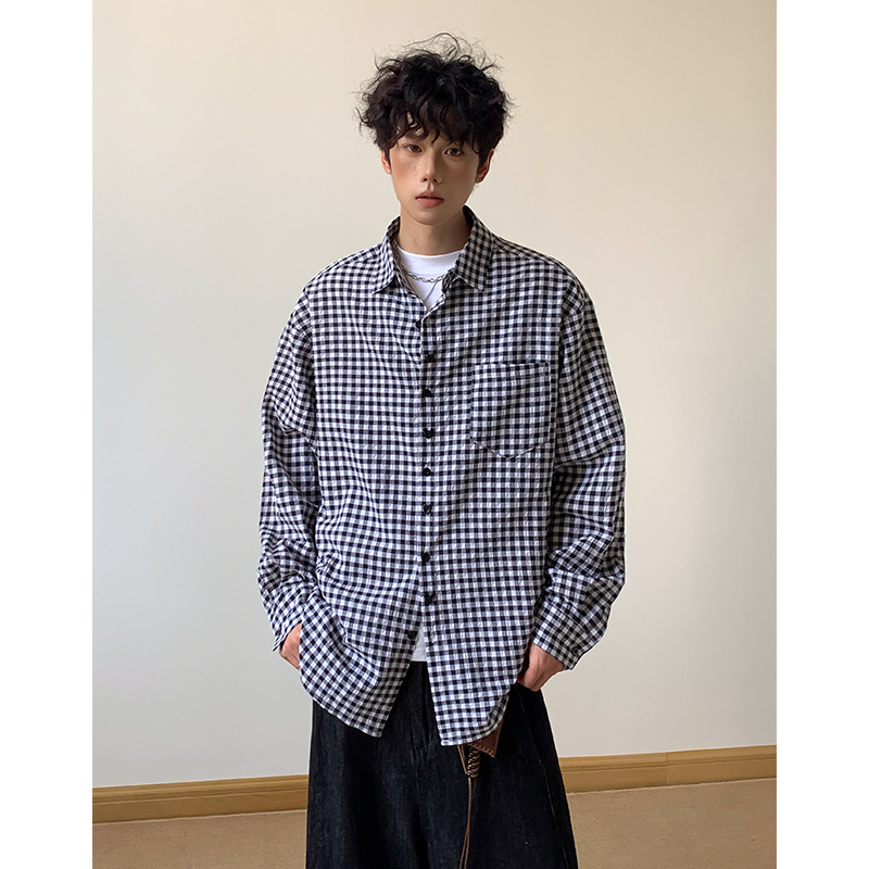 Férfi csíkos hosszú ujjú ing-zakó, lazított szabás, gépi mosás, 57,7% pamut