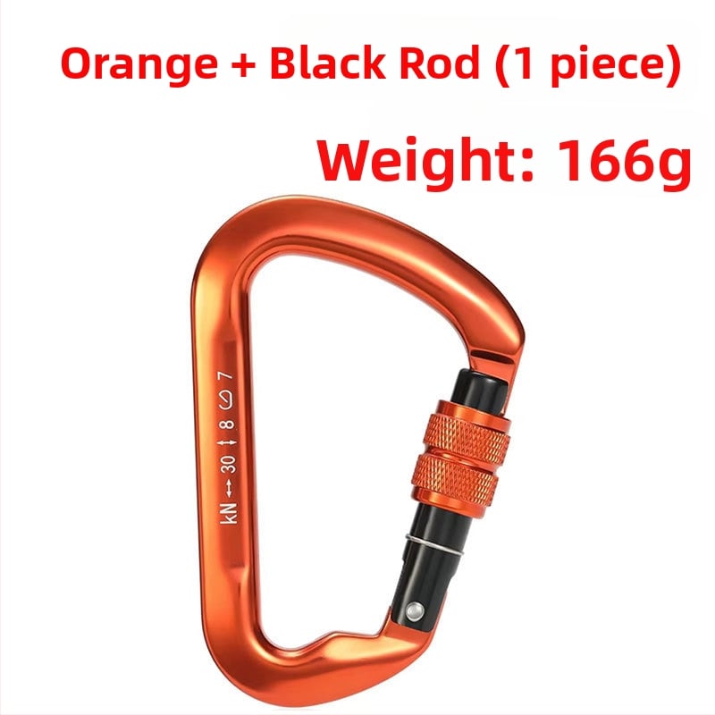 Καραμπίνερ 30 kN, κράμα αλουμινίου 7075, κύριος μηχανισμός κλειδώματος, ορειβασία και ράπινγκ