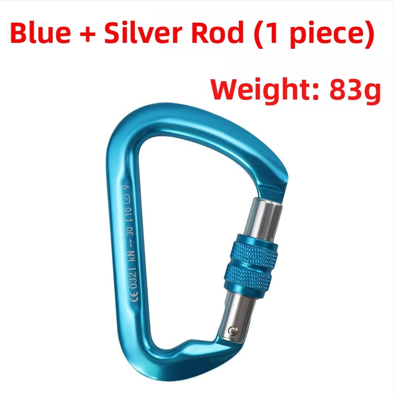 Καραμπίνερ 30 kN, κράμα αλουμινίου 7075, κύριος μηχανισμός κλειδώματος, ορειβασία και ράπινγκ