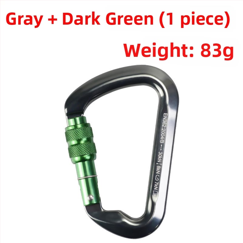 Καραμπίνερ 30 kN, κράμα αλουμινίου 7075, κύριος μηχανισμός κλειδώματος, ορειβασία και ράπινγκ