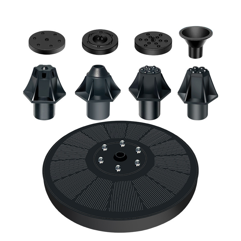 Fântână solară plutitoare pentru piscine în aer liber, cu stocare de energie și lanternă – pulverizare tipar, fântână pentru baie de păsări