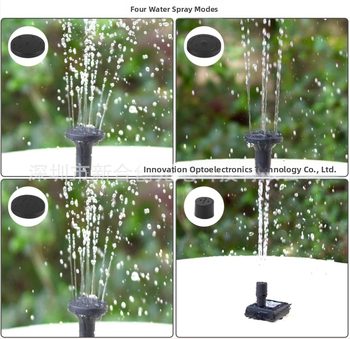 Fântână solară pentru grădină cu pompă de apă și model de stropire pentru peisaj – Xinhechuang