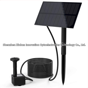 Fântână solară pentru grădină cu pompă de apă și model de stropire pentru peisaj – Xinhechuang