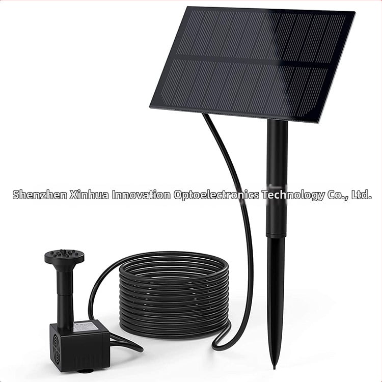 Fântână solară pentru grădină cu pompă de apă și model de stropire pentru peisaj – Xinhechuang