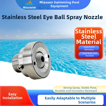 Неръждаема стомана Eyeball jet дюза за басейн фонтан — директно пръскане, ландшафтен воден ефект