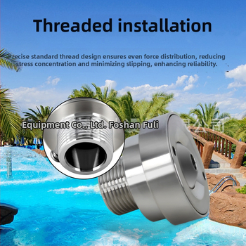 Неръждаема стомана Eyeball jet дюза за басейн фонтан — директно пръскане, ландшафтен воден ефект