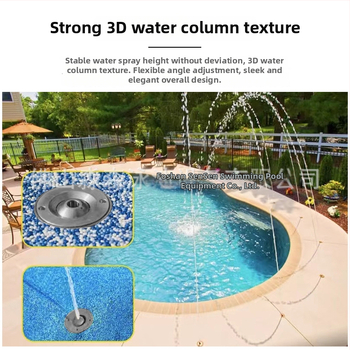 Неръждаема стомана Eyeball jet дюза за басейн фонтан — директно пръскане, ландшафтен воден ефект
