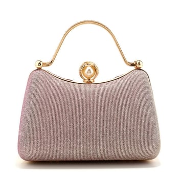 Redőzött estélyi táska, függőleges négyszögletes formával, zárható, merev külső, telefon zseb