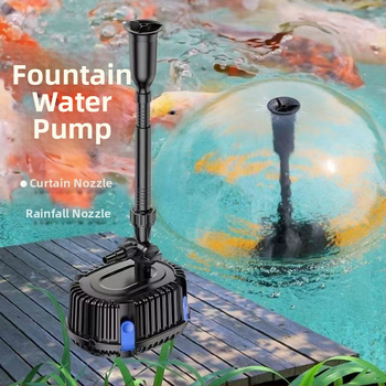 Beépíthető kerti tó szökőkút szivattyú – bronz, spirálcentrifugál szivattyú, vízpermet funkció, keramikus vízáramlás