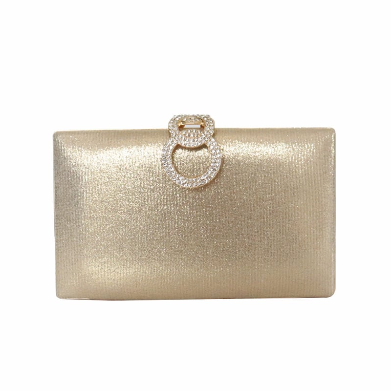 Genzi glitter večernja clutch, ručno izrađena, vanjski dio i podstava od poliestera, oblik kvadratni vodoravni, zaključavanje, težina 0,35 kg