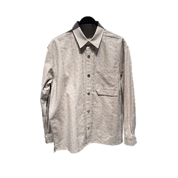 Košula s dugim rukavima, ovratnik lapel, prugasti uzorak, korejski stil, 96% pamuk