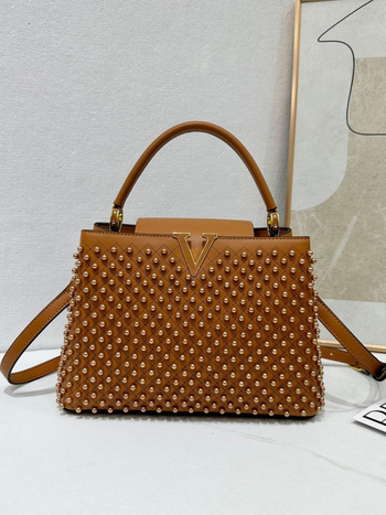 MKIV Gyöngyös váll-táska, bucket-stílusú PU bőr, fedél, cipzáras zseb, zseb a telefonhoz és ID-hoz