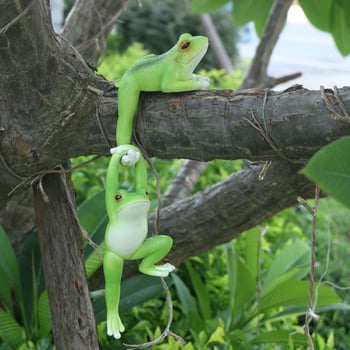 Decorațiune grădină cu broscă - rășină, stil pastoral, gravură, Zhizhihua