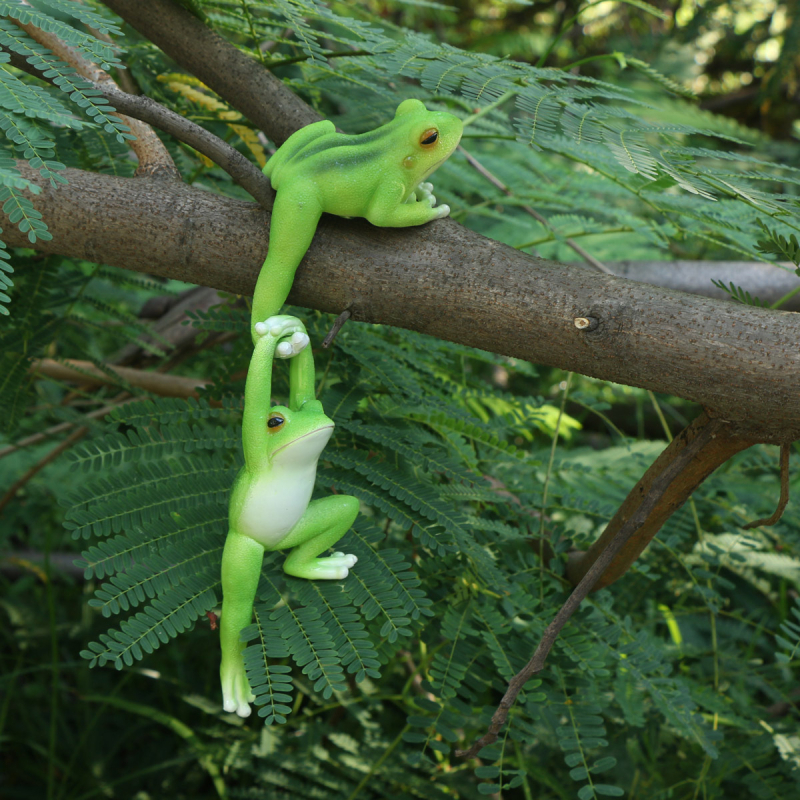 Decorațiune grădină cu broscă - rășină, stil pastoral, gravură, Zhizhihua