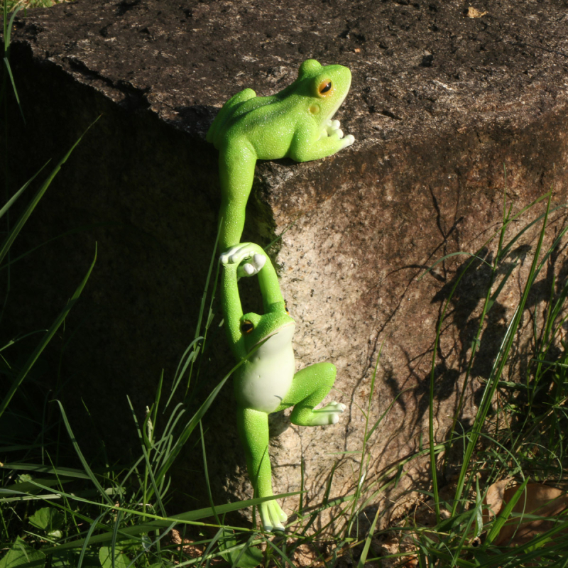 Decorațiune grădină cu broscă - rășină, stil pastoral, gravură, Zhizhihua