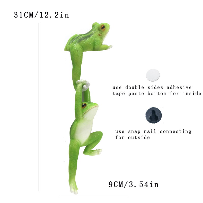 Decorațiune grădină cu broscă - rășină, stil pastoral, gravură, Zhizhihua