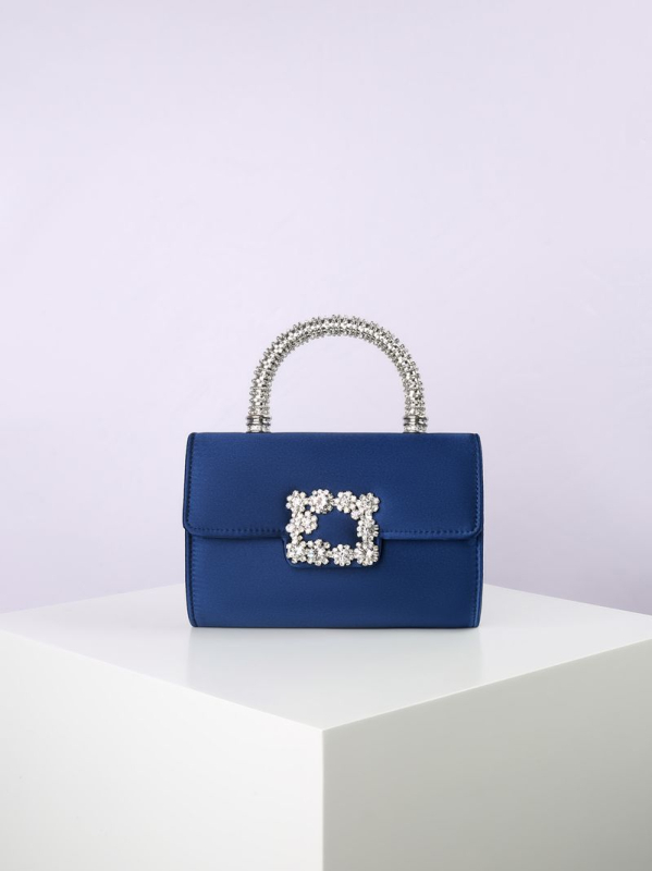 icreek svilen Crossbody večernja torba s poklopcem, horizontalni kvadratni oblik, magnetska kopča