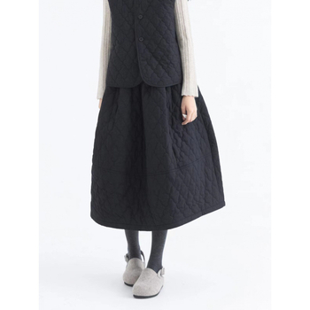 Szoknya, akril szálból készült, 2024 téli kiadás, street hipster stílus, aszimmetrikus szabás.