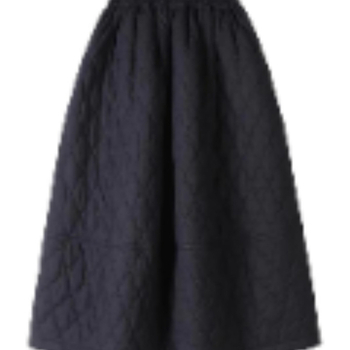 Szoknya, akril szálból készült, 2024 téli kiadás, street hipster stílus, aszimmetrikus szabás.
