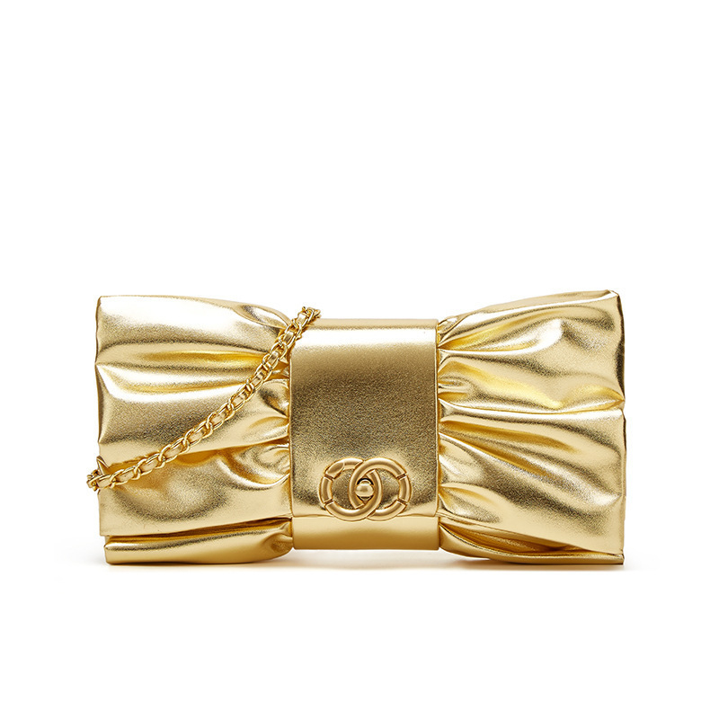 Íves masnis kézitáska PU bőrből, rejtett cipzáras zsebbel, zárócsattal, LAITIDIER