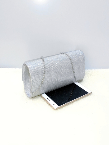 Női estélyi crossbody táska — Poliészter, Poliészter bélés, Horizontális négyzet alakú forma, Fedél nyitás, ID zseb