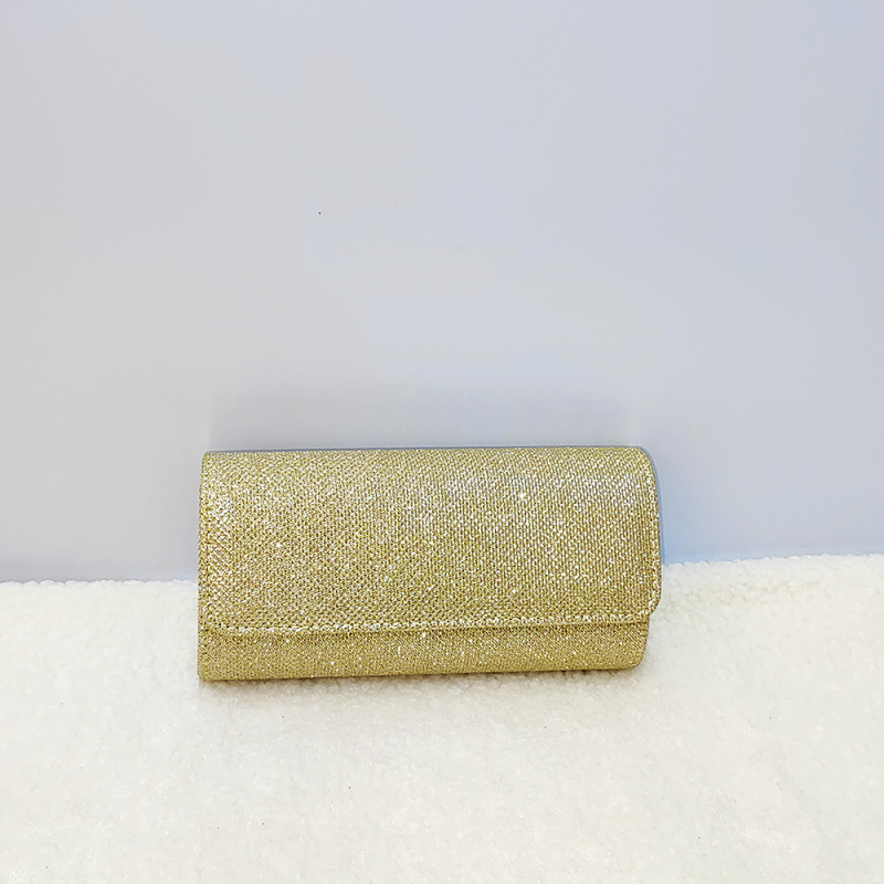 Női estélyi crossbody táska — Poliészter, Poliészter bélés, Horizontális négyzet alakú forma, Fedél nyitás, ID zseb