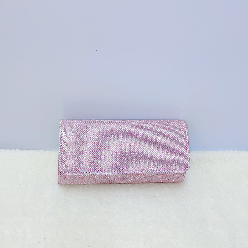 Női estélyi crossbody táska — Poliészter, Poliészter bélés, Horizontális négyzet alakú forma, Fedél nyitás, ID zseb