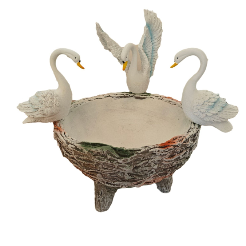 Hattyú alakú hidropóniás virágtartó gyantából – kreatív gyanta kézműves, Kategória: gyanta kézművesség, Csomagolás: karton