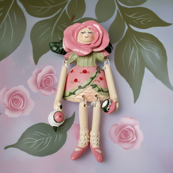 Rózsa angyal gyanta szobor, minimalist design; anyag: gyanta; felhasználás: nappali és iroda dekoráció; ajándék lehet ballagásra, születésnapra, költözésre