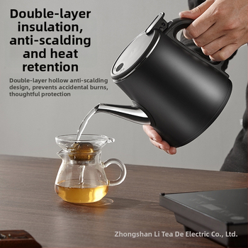 Plită electrică pentru ceai cu ceainic încorporat și pompă de apă – 2 arzătoare cu inducție, capacitate 1–2 L, control tactil, putere 1000–1500 W, bază 360°