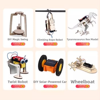 Σετ Πειραμάτων Επιστήμης για Παιδιά – DIY, Ξύλινο, Ηλεκτρικό, Πολυλειτουργικό, Ηλικίες 7–14