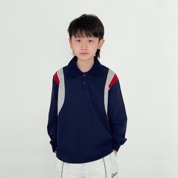 Polo majica CTX, Beaded tkanina, porijeklo Zhejiang, proljeće 2025, za djecu 3–8 godina, unisex