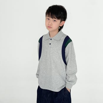 Polo majica CTX, Beaded tkanina, porijeklo Zhejiang, proljeće 2025, za djecu 3–8 godina, unisex