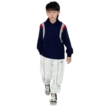 Polo majica CTX, Beaded tkanina, porijeklo Zhejiang, proljeće 2025, za djecu 3–8 godina, unisex