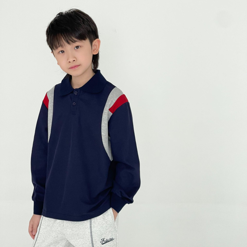 Polo majica CTX, Beaded tkanina, porijeklo Zhejiang, proljeće 2025, za djecu 3–8 godina, unisex