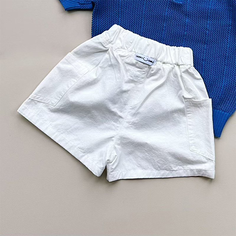 Pamuk polo majica za djecu, korejski stil ovratnika, ljeto 2025, unisex