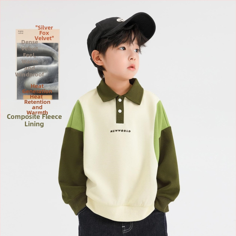 Παιδικό πόλο πουκάμισο για αγόρια από βαμβάκι, μακριά μανίκια, σχέδιο με γράμματα, για ηλικίες 3–8.