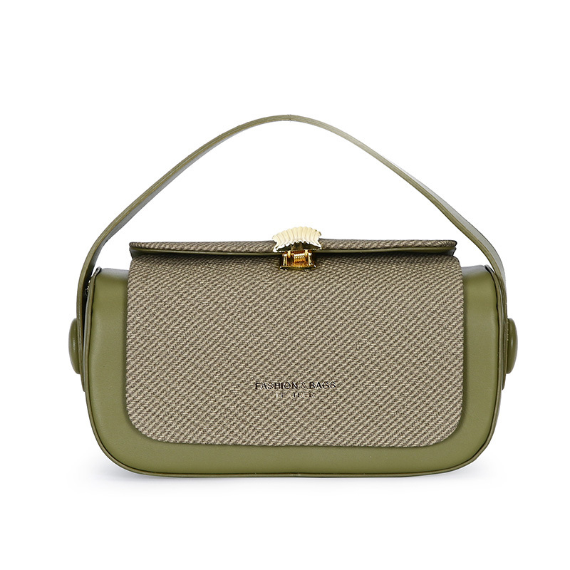 Satchel Box torba – PU materijal, Shell stil, horizontalni kvadratni oblik, zatvaranje poklopcem, poliester podstava