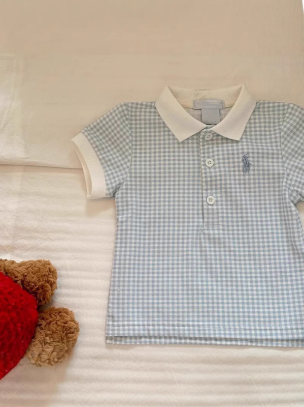 Dječje polo majice, mrežasti uzorak, 100% materijal, uzrast 1–3 godine, Ljeto 2025